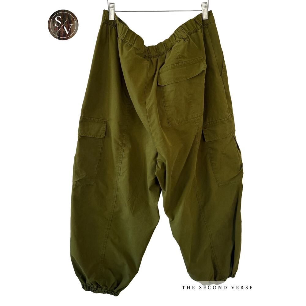 Future Collective Gabriella Karefa-Johnson High Rise Cargo Pants Green 2XL - Picture 3 of 8